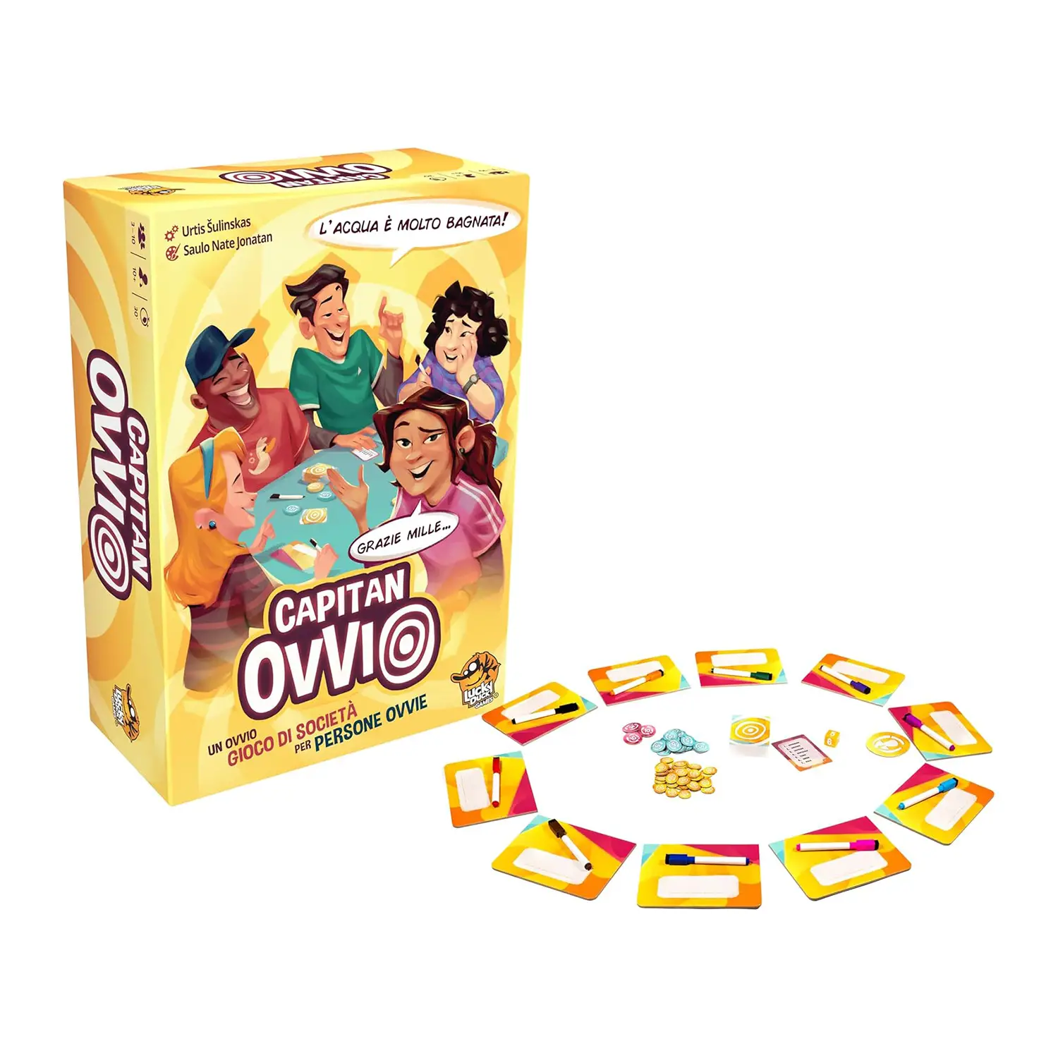 Capitan Ovvio – Gioco da Tavolo Party Game Divertente 3-10 Giocatori - giochi di società