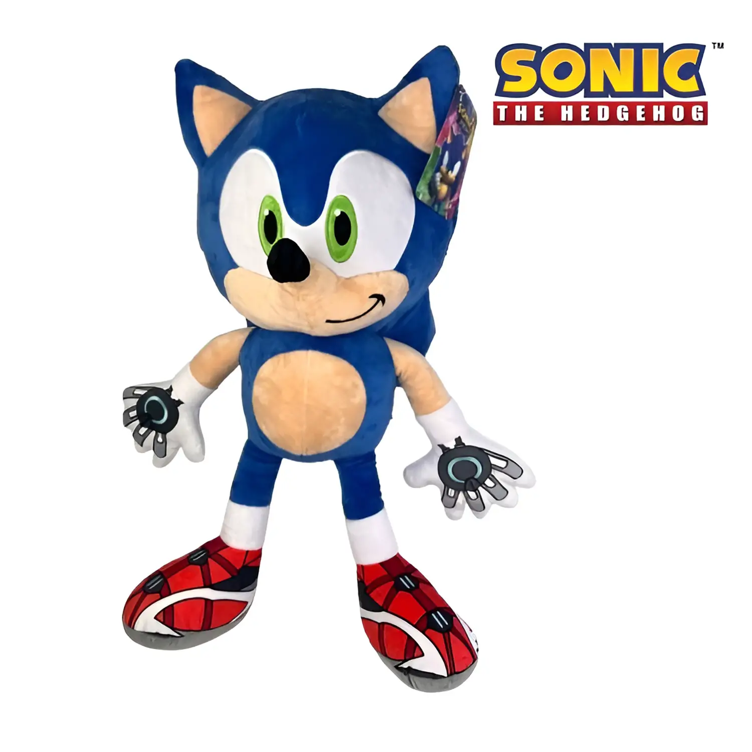 Peluche Sonic Prime 65 cm – Pupazzo Gigante Morbido Ufficiale SEGA - peluches 0/36 mesi