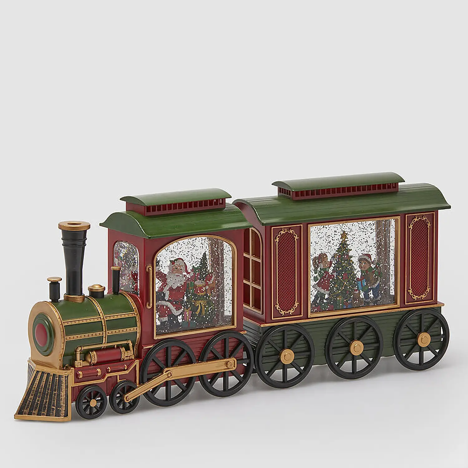 Trenino Natalizio Luminoso con Musica e Movimento LED 48cm - scene e villaggi