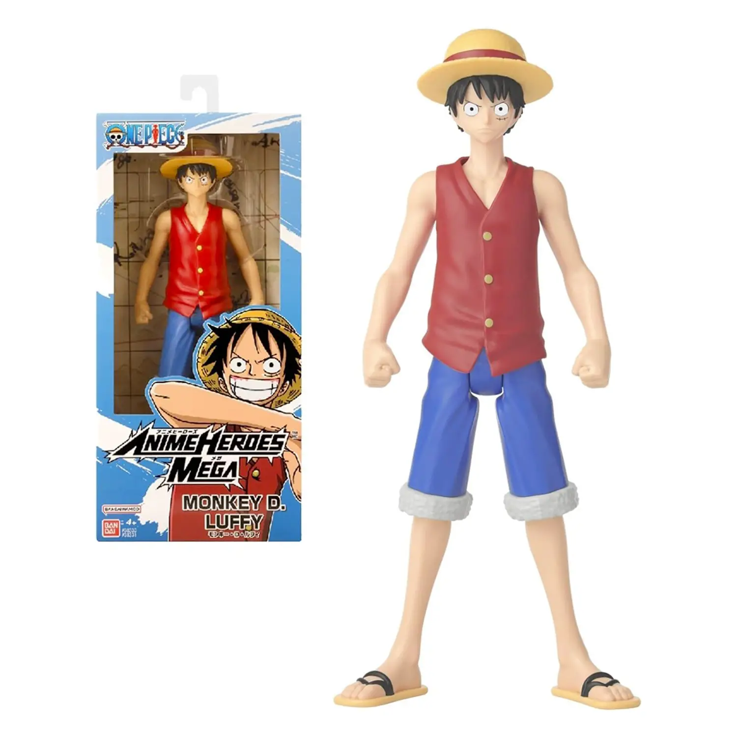 Bandai Anime Heroes One Piece Luffy - Action Figure 30 cm - action figures ed accessori