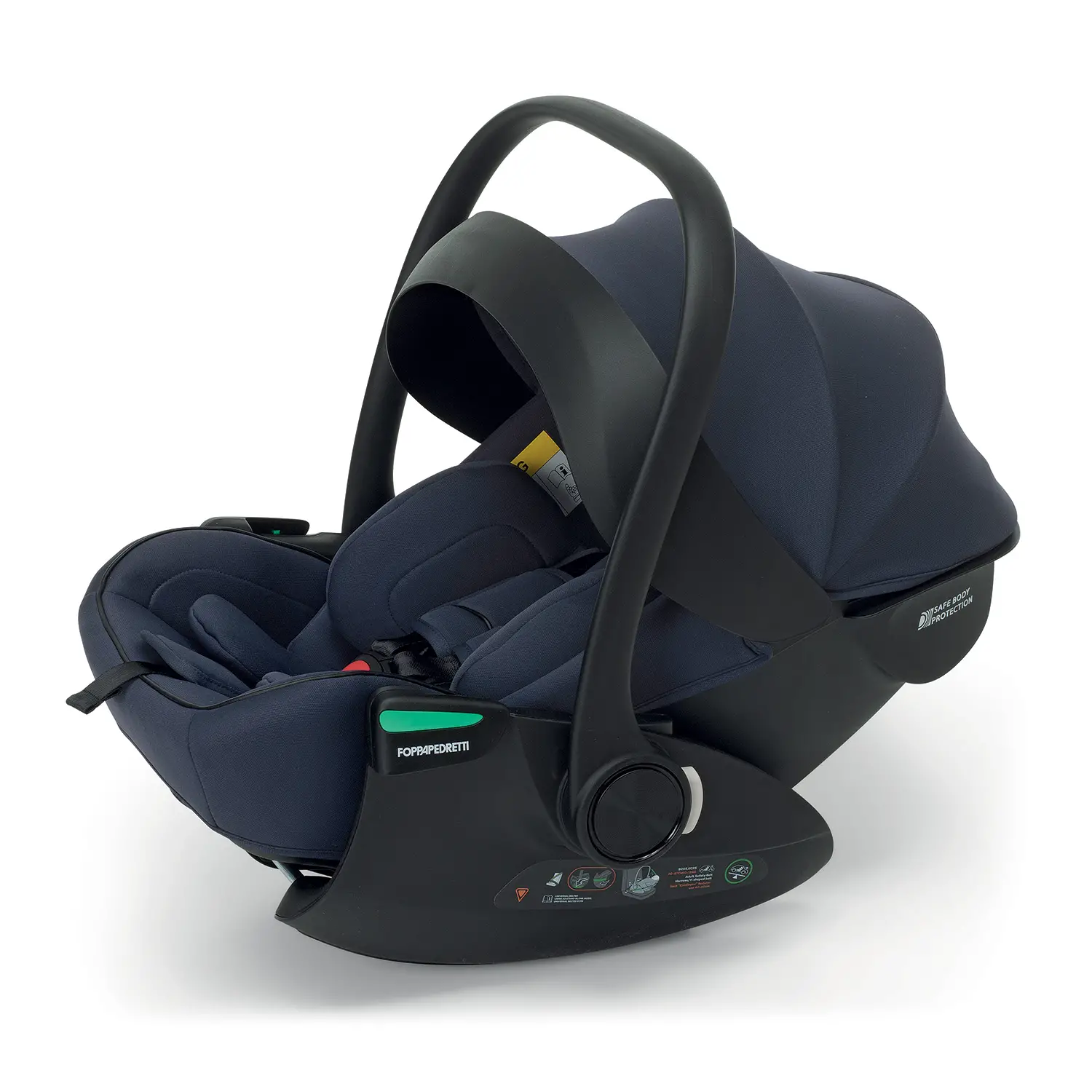 Seggiolino Auto Disk Infant ReKline I-size Per Trio Tictoc, Commander Navy 40-87cm Foppapedretti - neonati 40-87 cm (0-1 anno)