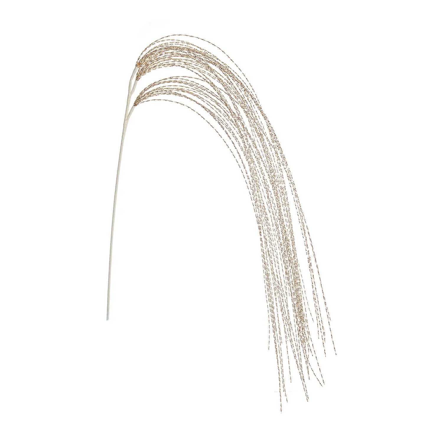 Ramo Capelli d’Angelo Decorazione Natalizia 130cm Champagne - fiori e ghirlande