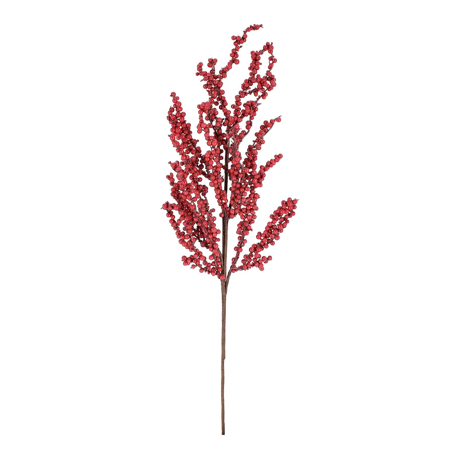 Ramo Hollyn Bacche Rosso Natale 70cm - fiori e ghirlande