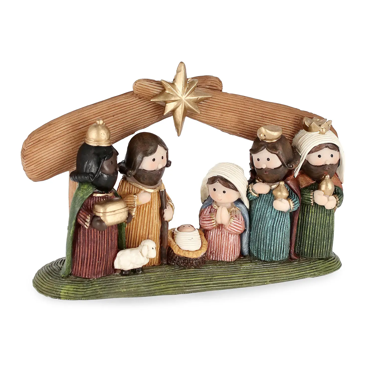 Natività Jem con Capanna Marrone Bizzotto - Presepe Natalizio - presepi