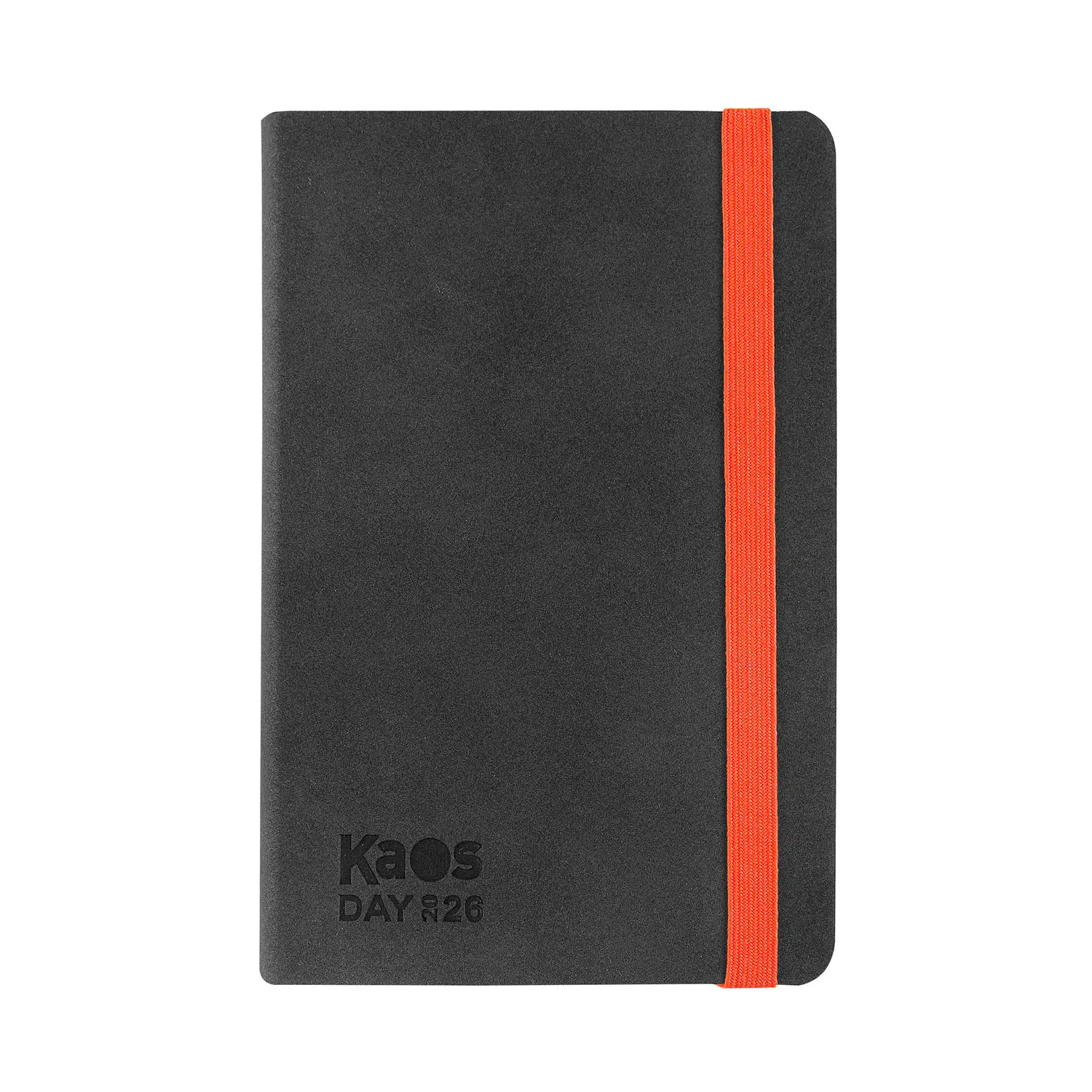 Agenda Kaos 2026 Day Midi Black & Orange – Giornaliera 12 Mesi 384 Pagine - agende