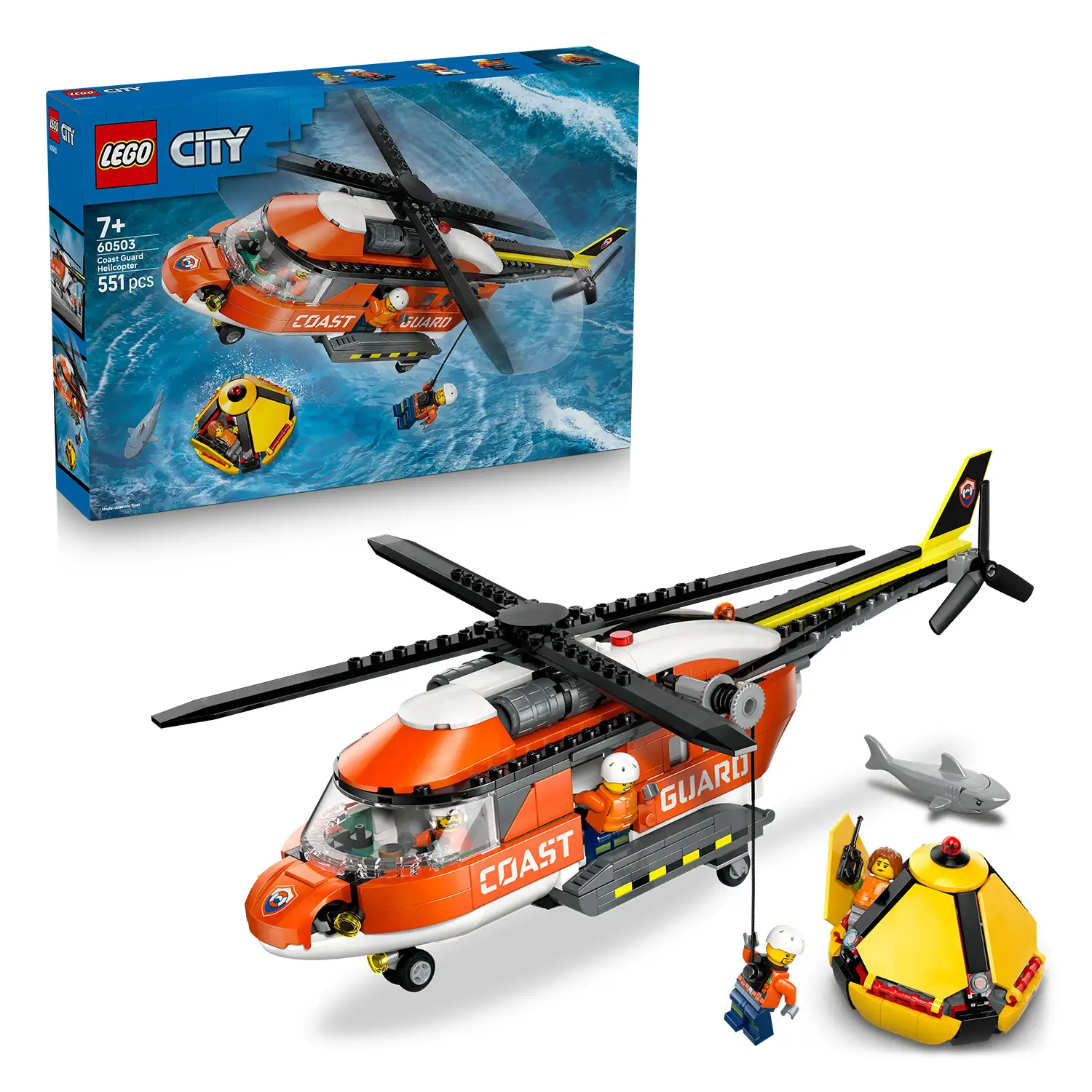 LEGO City Elicottero Guardia Costiera 60503 con Verricello - lego