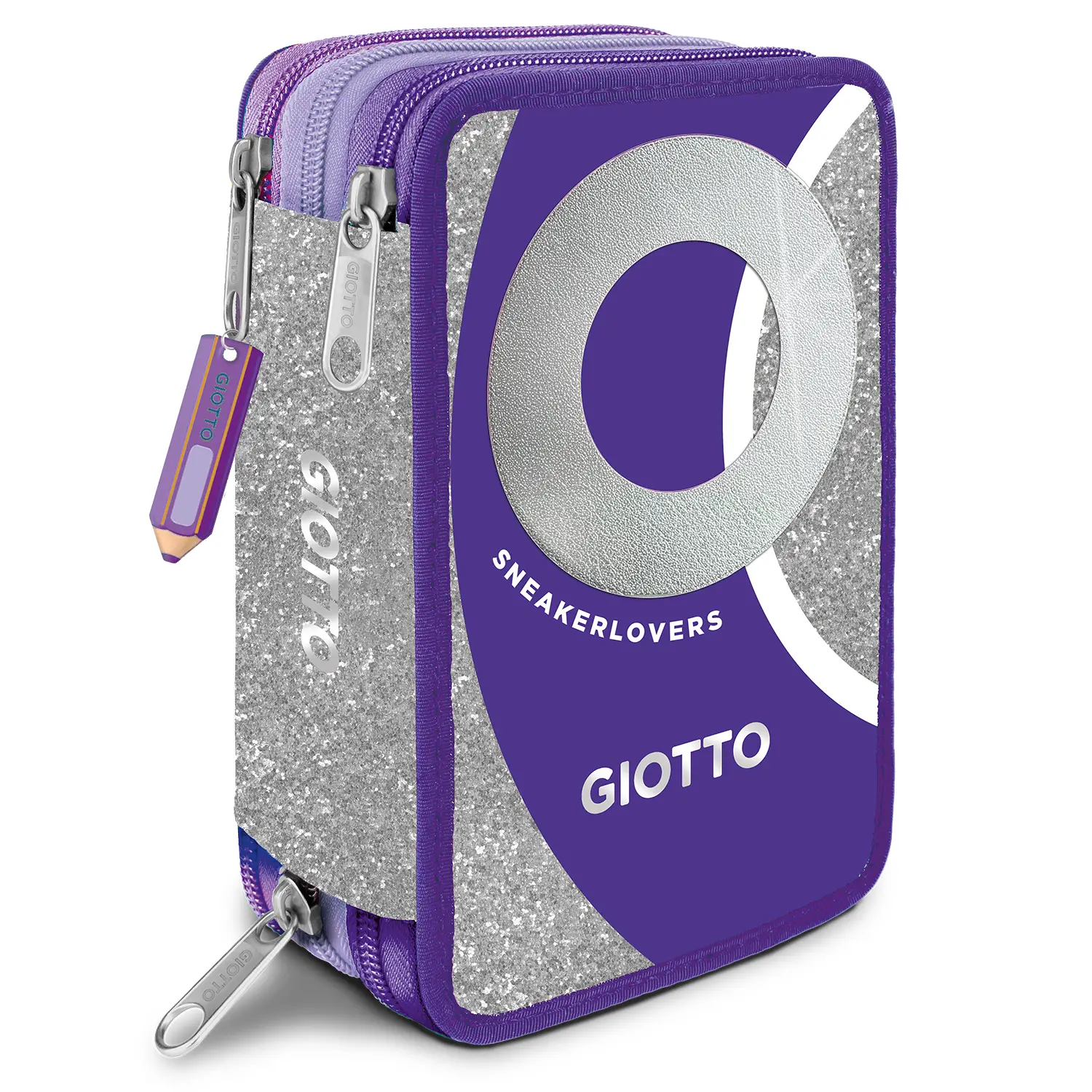 Giotto Sneakerlovers Astuccio 3Zip Viola - astucci colori