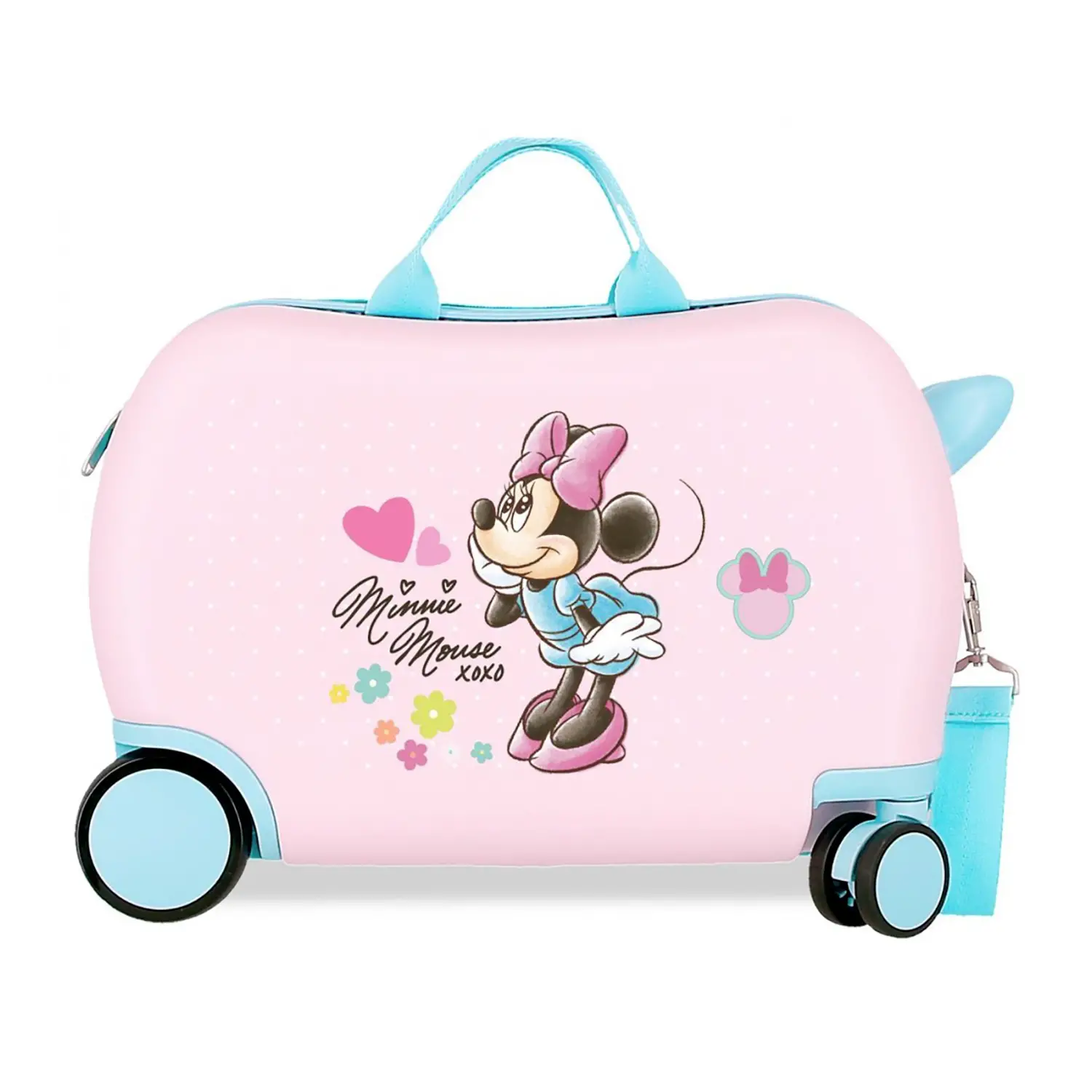 Minnie Imagine Trolley Da Viaggio Cavalcabile Abs 4 Ruote Rosa - valige e borse da viaggio