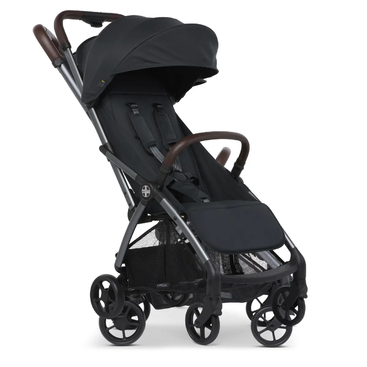 Passeggino M.1x Dark Grey Leggero Compatto Pieghevole con Una Mano - passeggini compatti