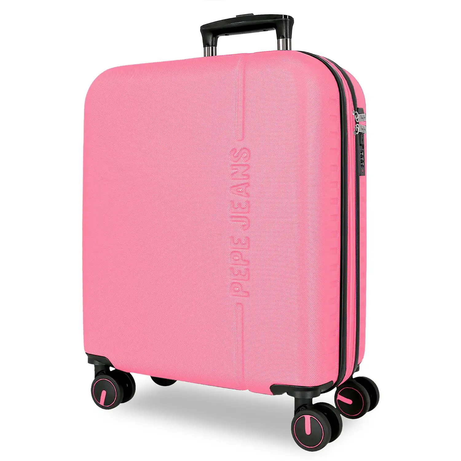 Pepe Jeans Montana Trolley Abs 55 cm 4 Ruote Fucsia - valige e borse da viaggio