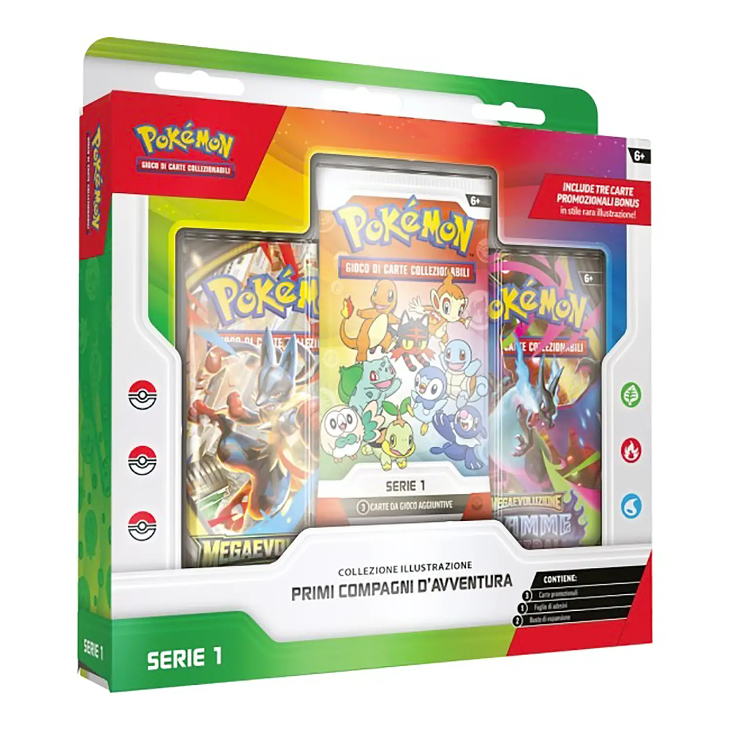 Pokemon Collezione Illustrazione Primi Compagni D'Avventura Serie 1 - Giochi di società