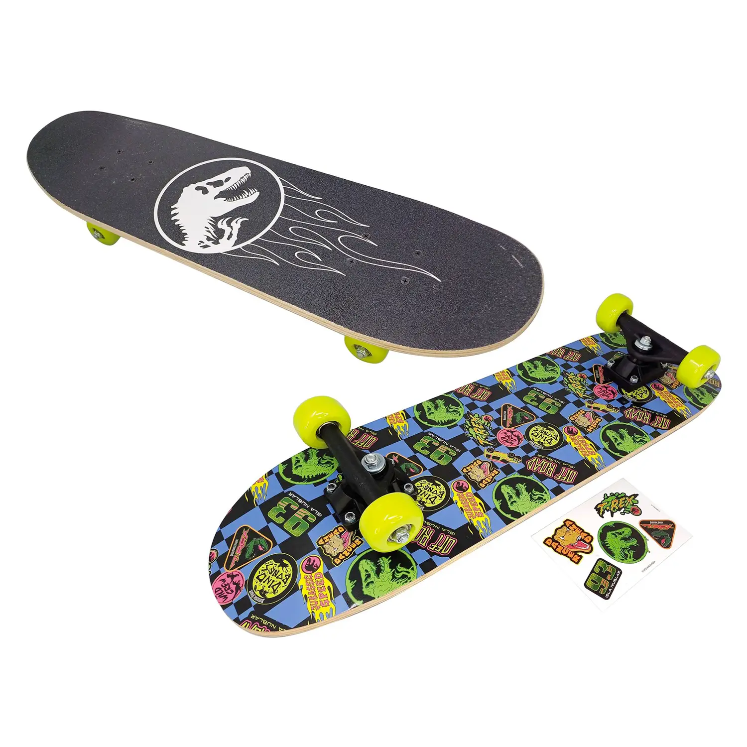 Jurassic Park Skateboard Con Stickers Inclusi - skateboard
