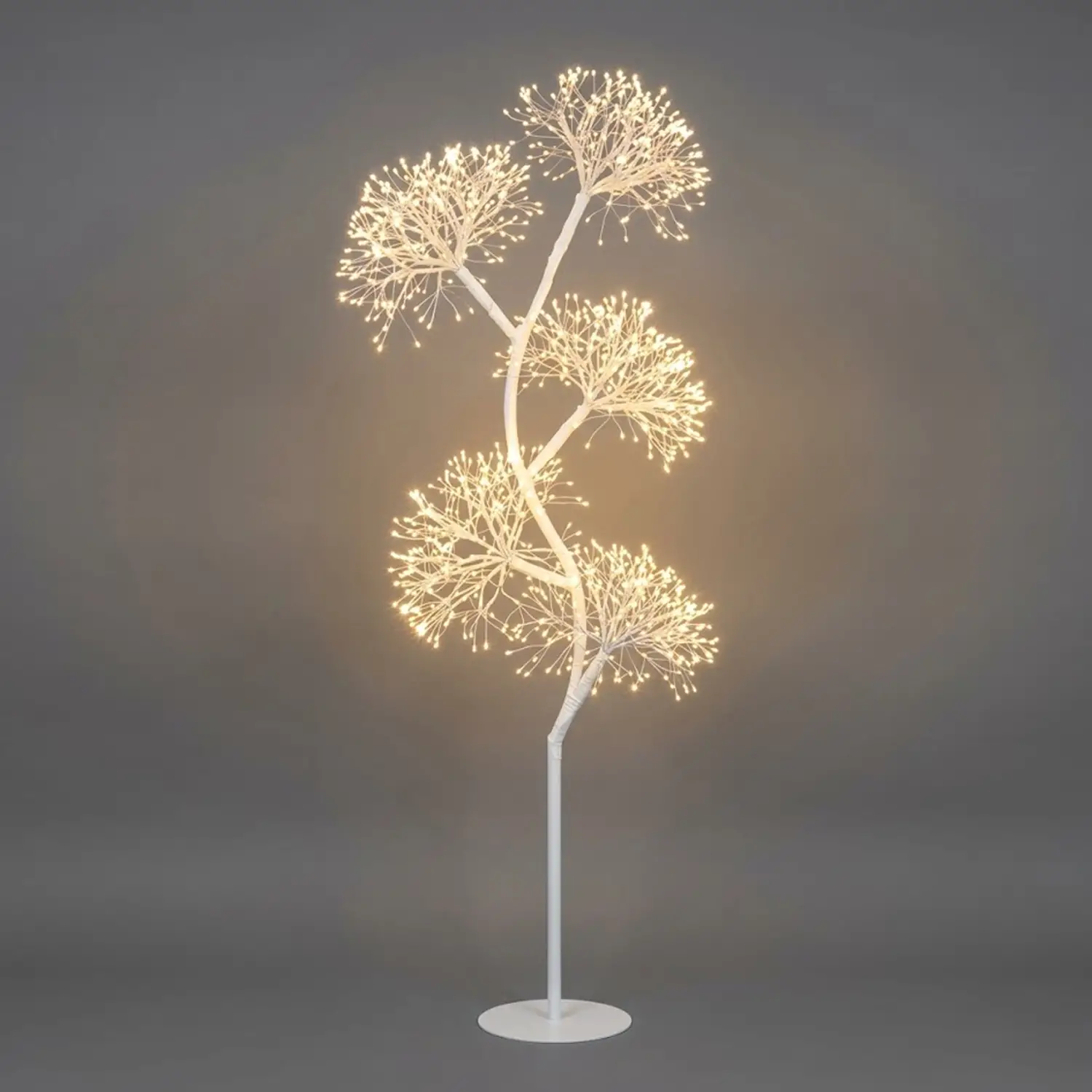 Albero Luminoso Pandosia Bianco 1920 Led, Altezza 180 cm, per Interni ed Esterni - alberi led di design