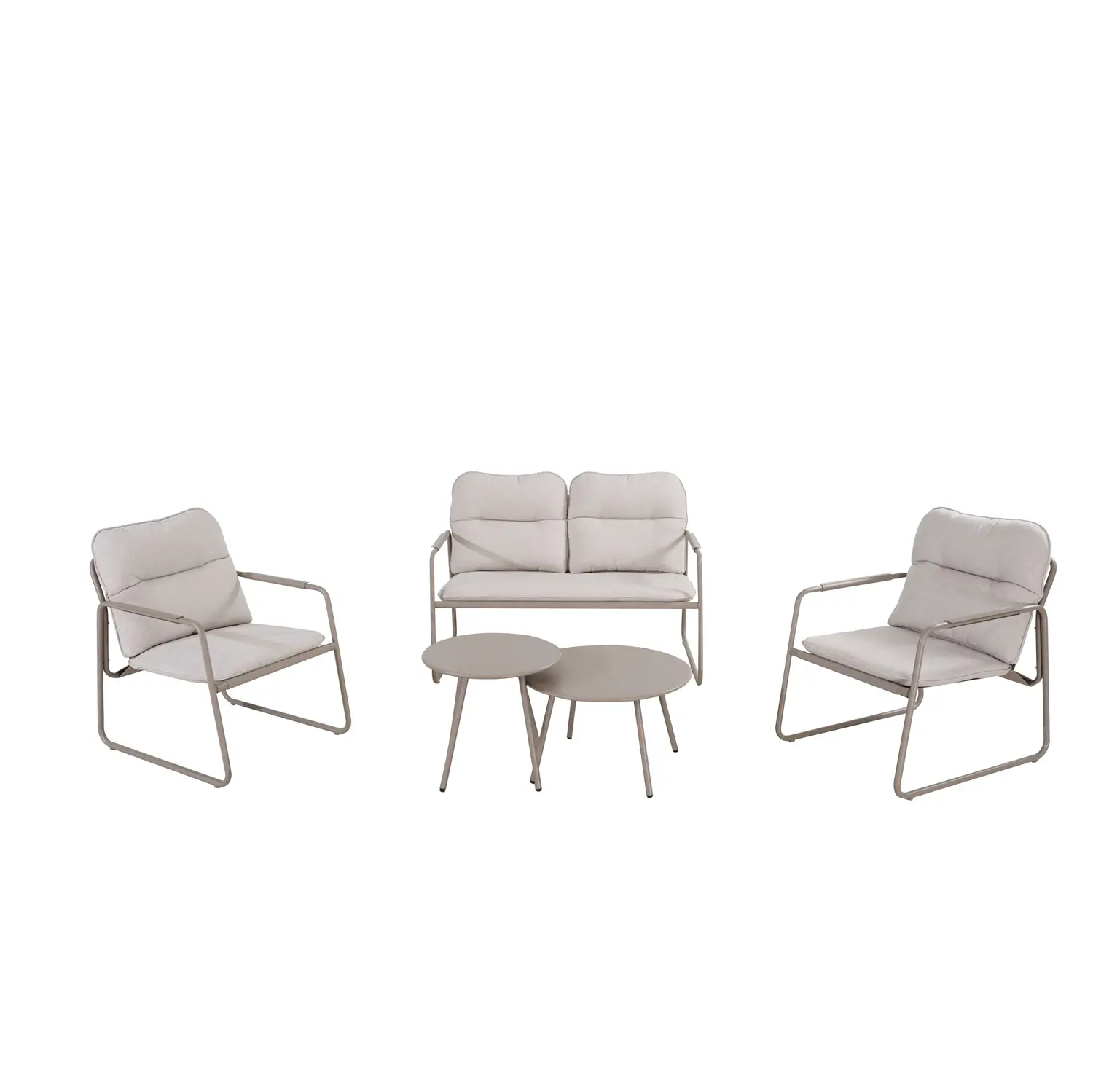 Salottino Furore Tortora 4 Posti Set Lounge Giardino - set e salotti
