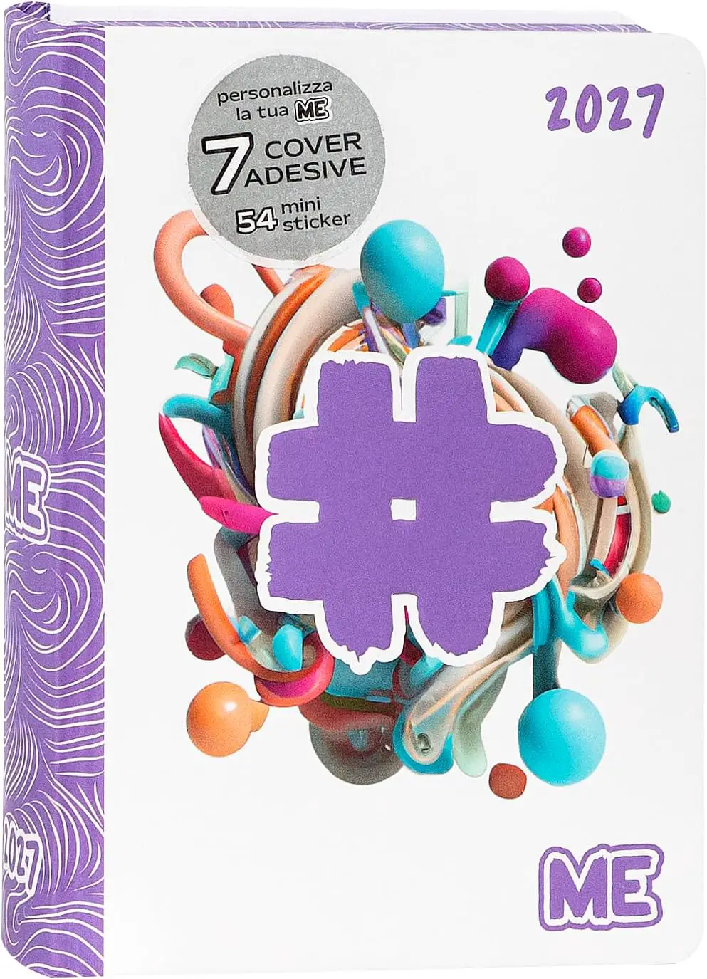Me Diario Agenda 16 Mesi Dium Hashtag Lilac Color Me - diari