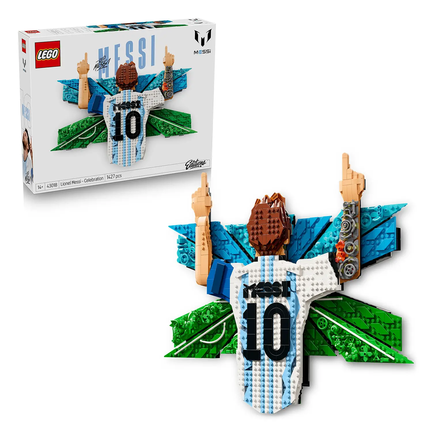 Lego Editions Lionel Messi – Celebrazione Wall Art 3D 43018 - lego