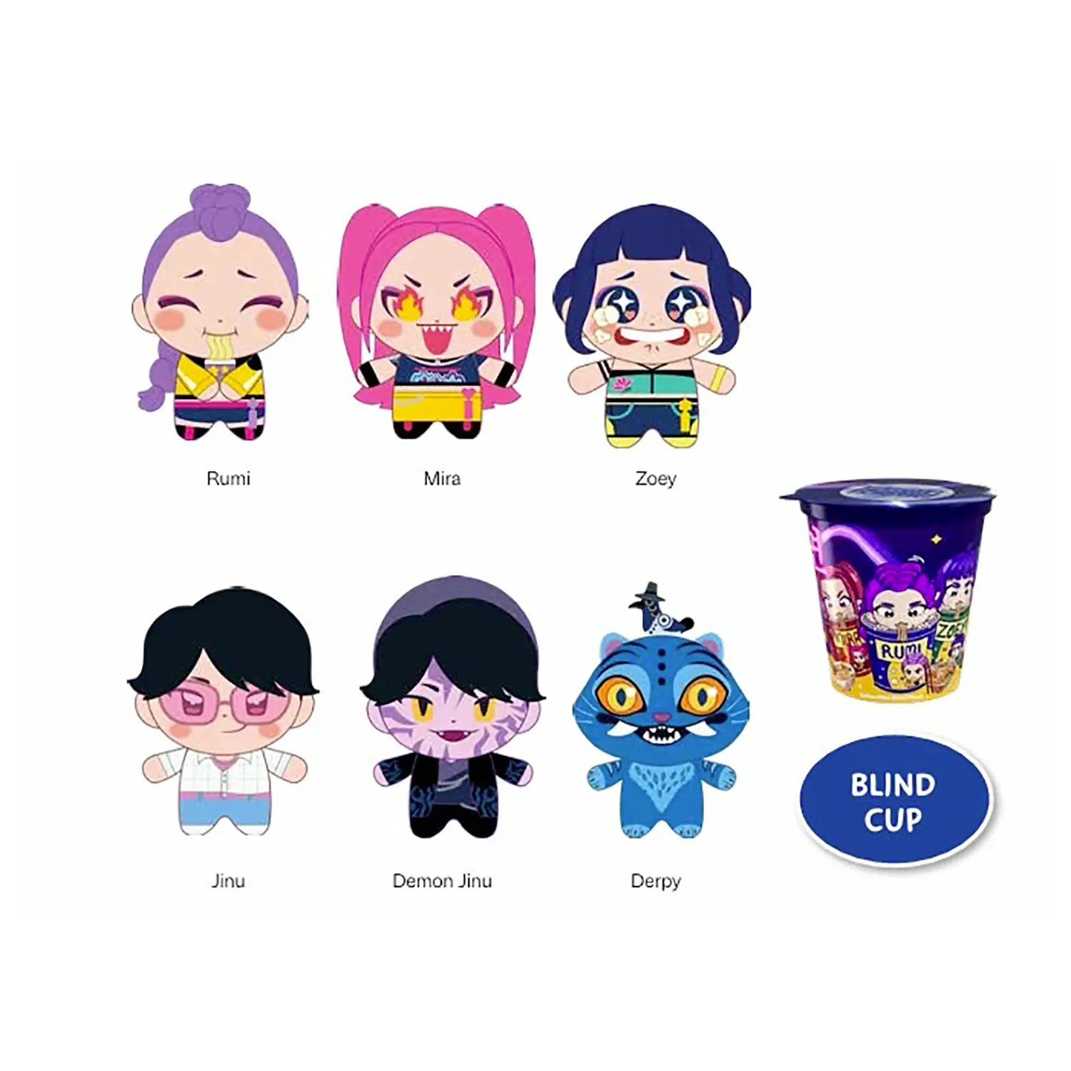 K Pop Demon Hunter Blind Cup Ramen Con Peluche A Sorpresa - peluches 0/36 mesi