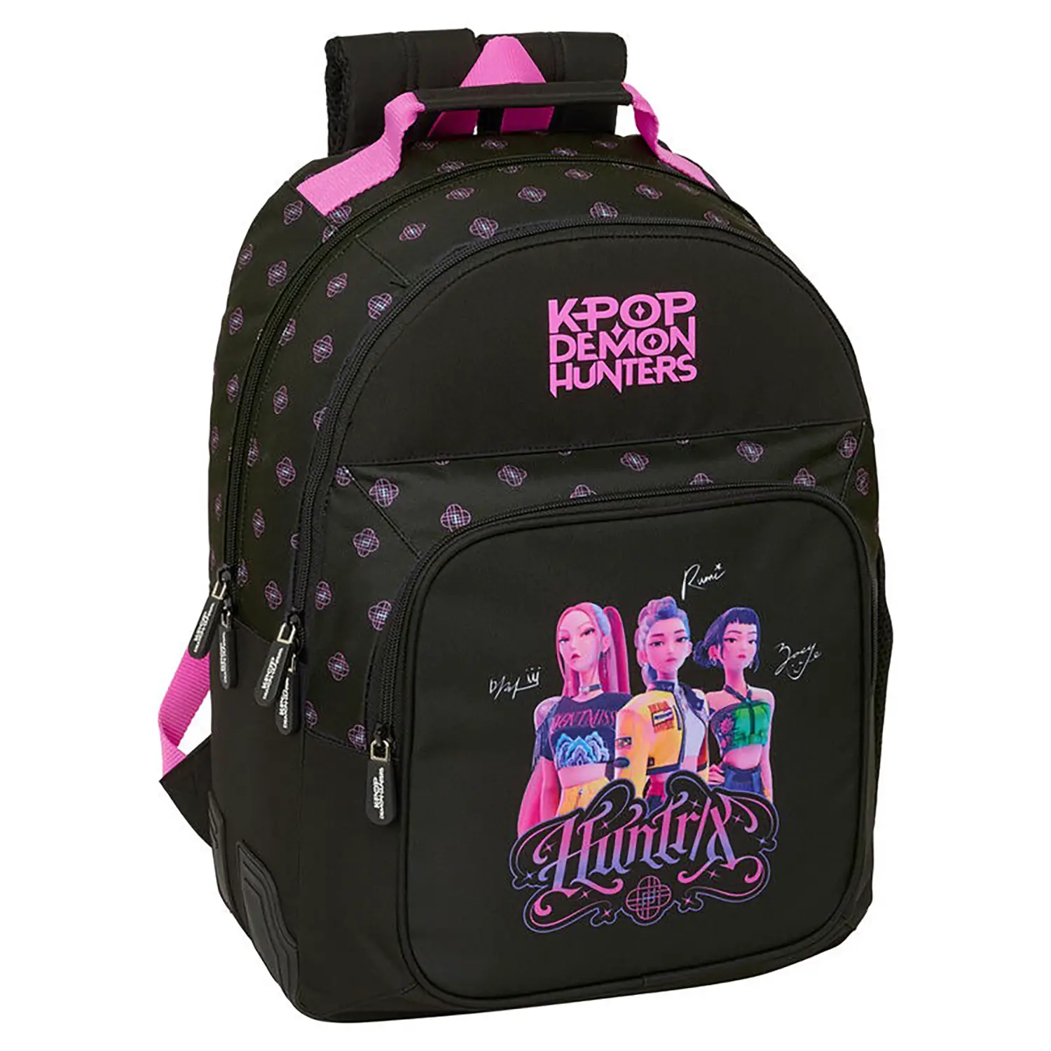 K Pop Demon Hunters Nero Zaino Doppio Scomparto - zaini scuola