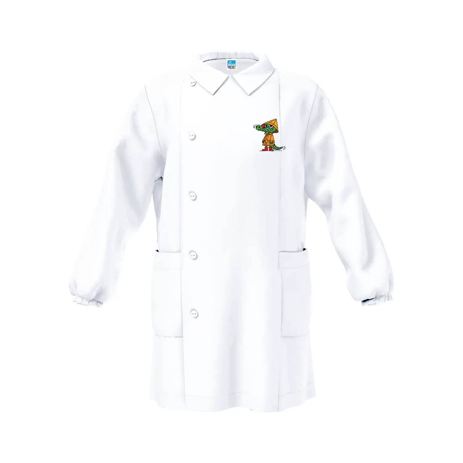 Grembiule Bambino Asilo Coccodrillo Bianco 6 Anni - grembiuli scolastici