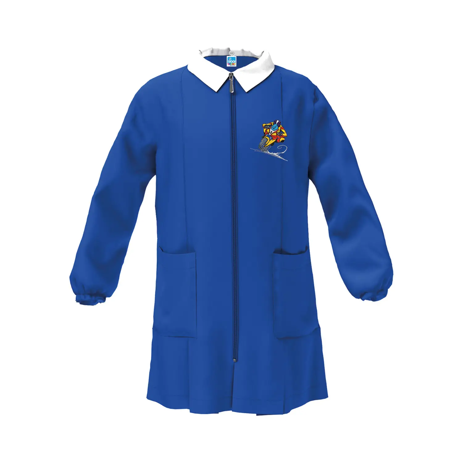 Grembiule Bambino Scuola Zip Game Blu 8 Anni - grembiuli scolastici