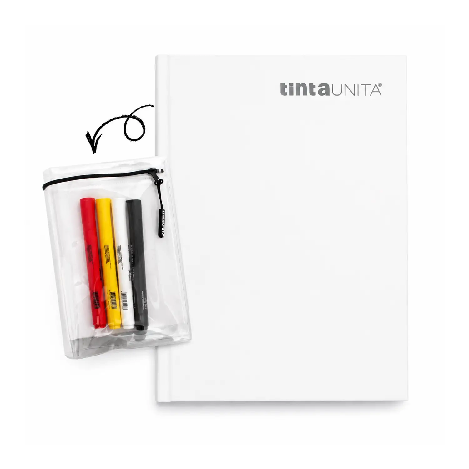 Tinta Unita Diario 16 Mesi Con Cover E Accessori Bianco - diari