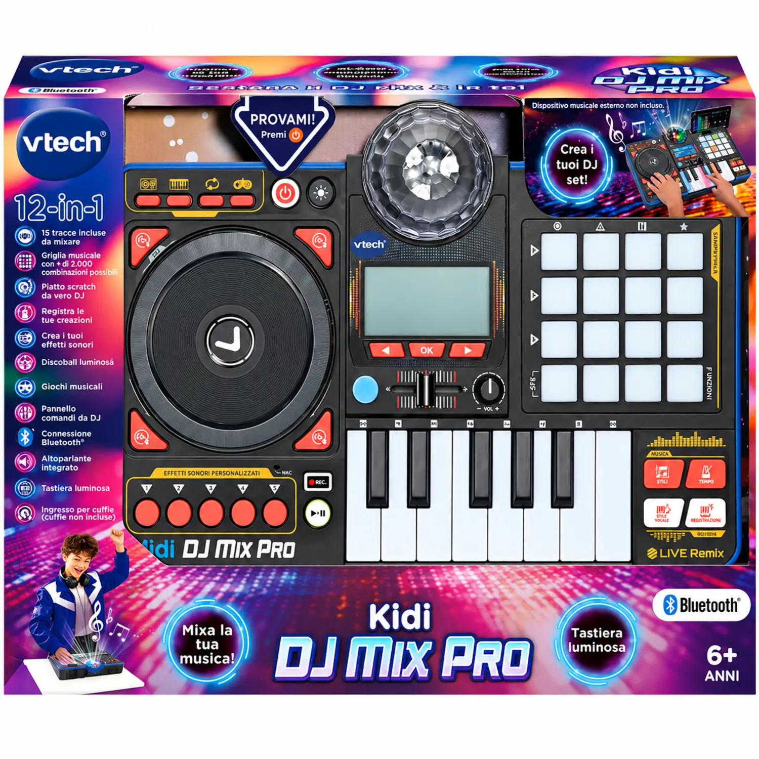 VTech Kidi DJ Mix Pro - Console DJ per Bambini - giochi elettronici