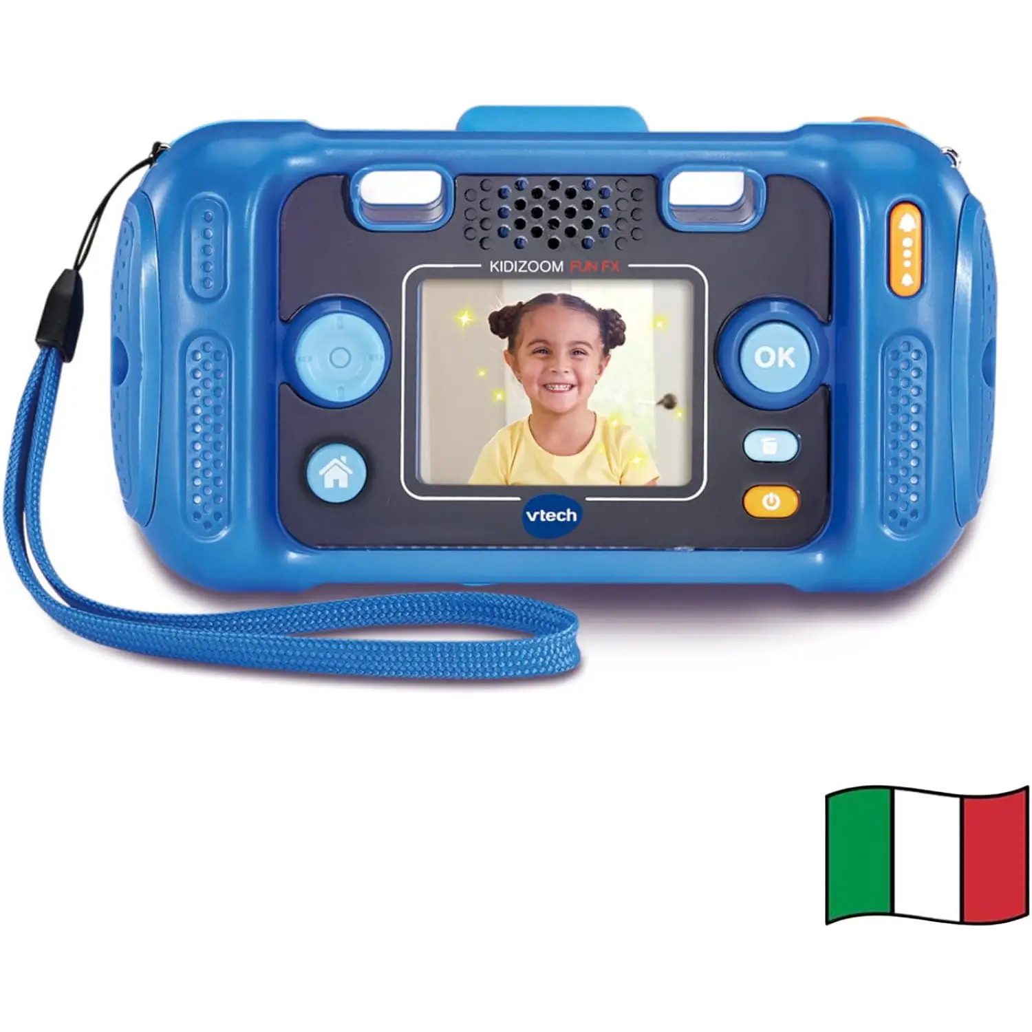 VTech KidiZoom Fun FX Fotocamera per Bambini Blu 3-10 Anni Italiano - giochi elettronici
