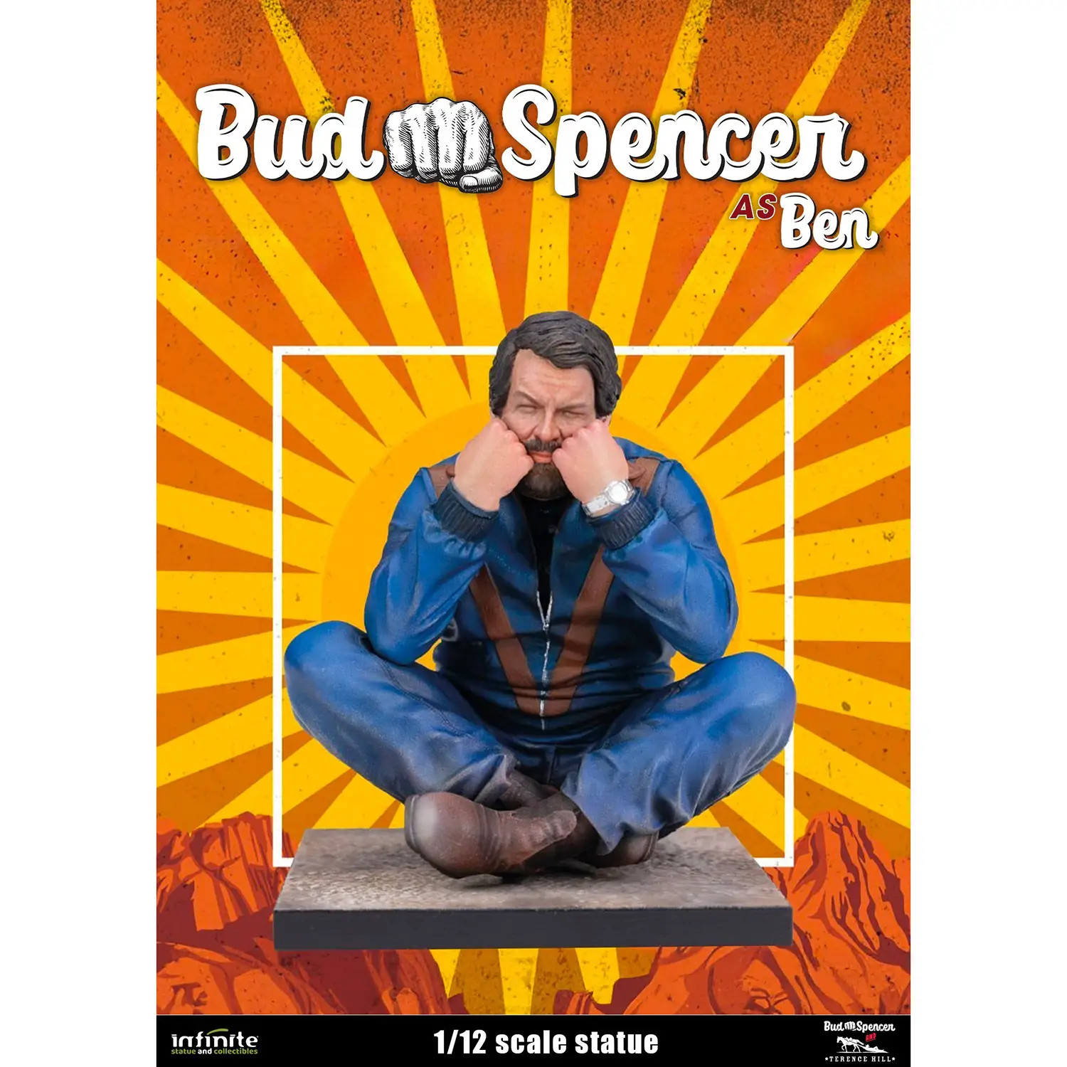 Bud Spencer As Ben Statue in scala 1:12 - action figures ed accessori