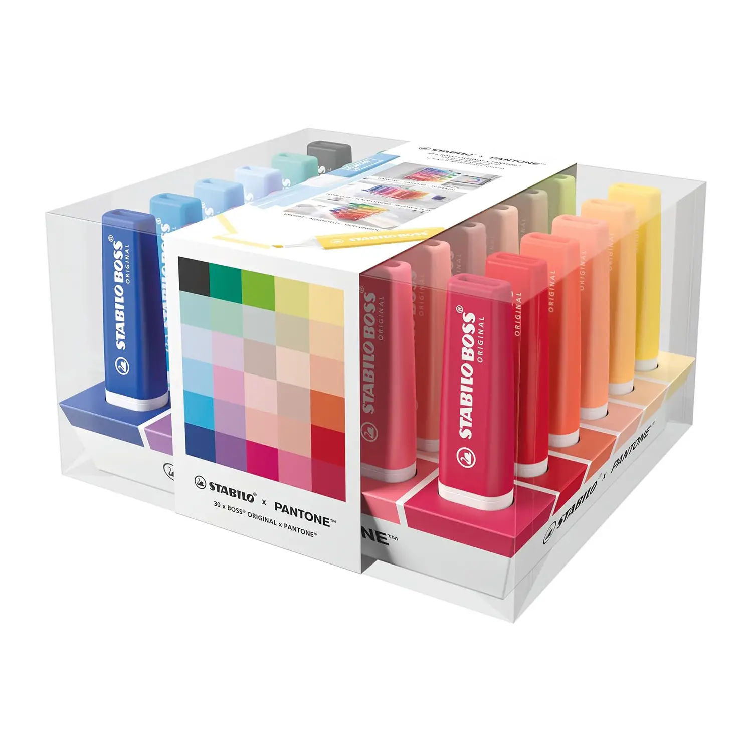 Evidenziatori STABILO BOSS ORIGINAL x Pantone - Set da 30 - penne pennarelli ufficio