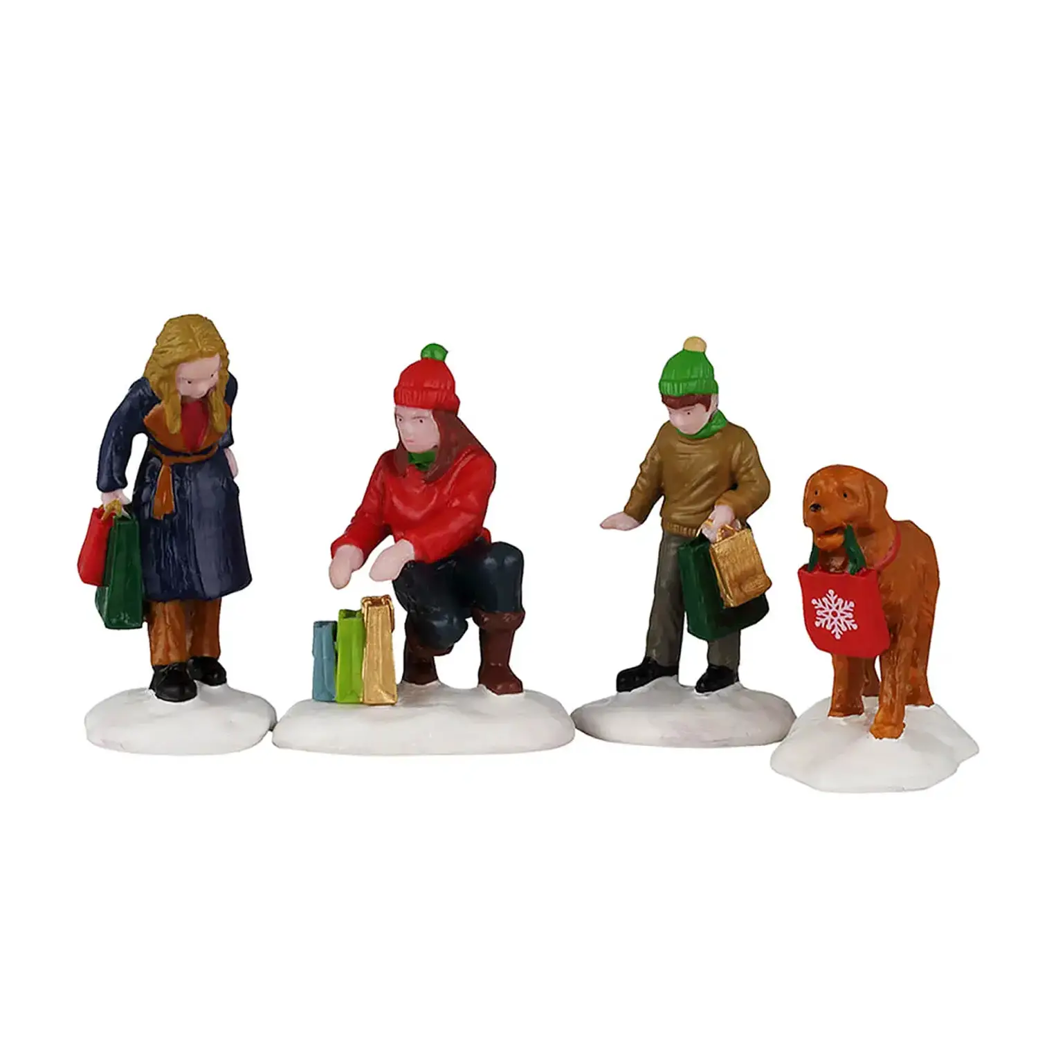 Lemax Festive Holiday Shoppers 62635 – Figurine Natalizie in Resina - scene e villaggi