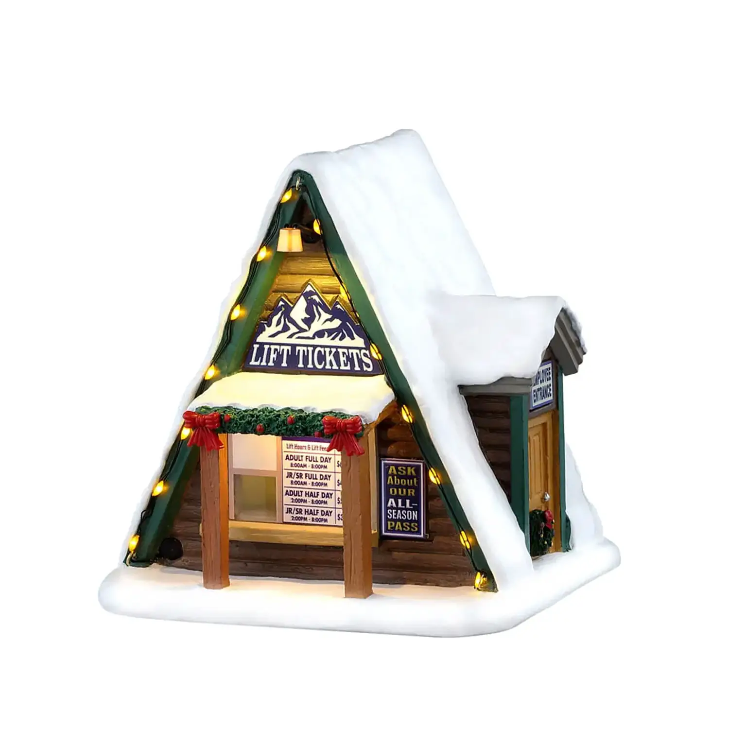 Lemax Lift Ticket Booth 64682 – Biglietteria Sciistica Luminosa Vail Village - scene e villaggi
