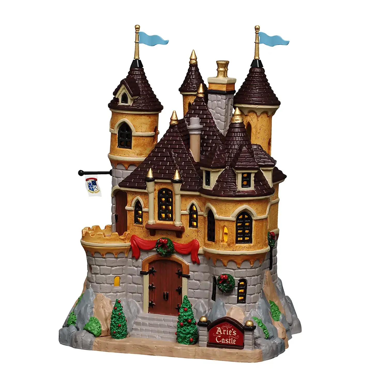 Lemax Arie’s Castle 65561 – Castello Natalizio Luminoso Caddington - scene e villaggi