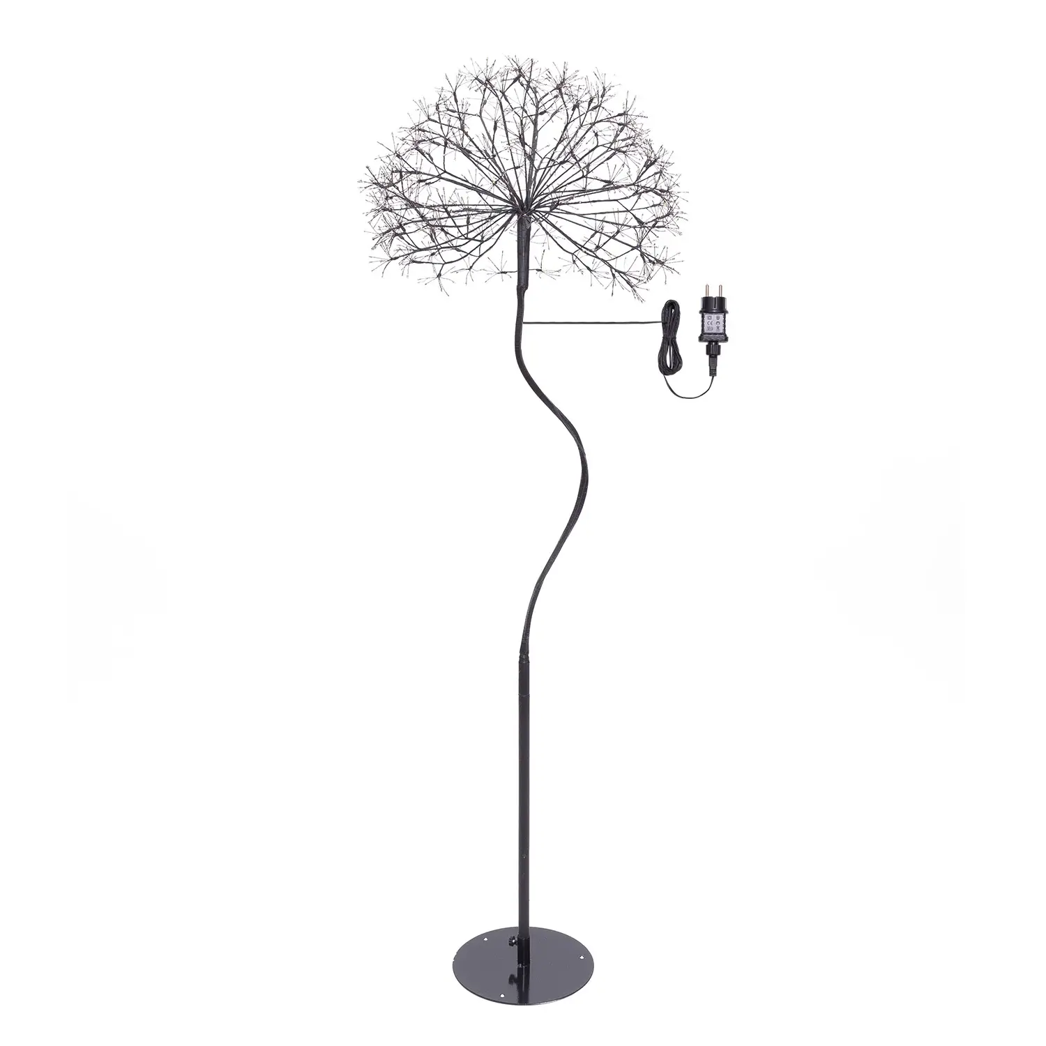 Albero Luminoso a Sfera Nero RICH 160 cm con 1350 MicroLED - alberi led di design