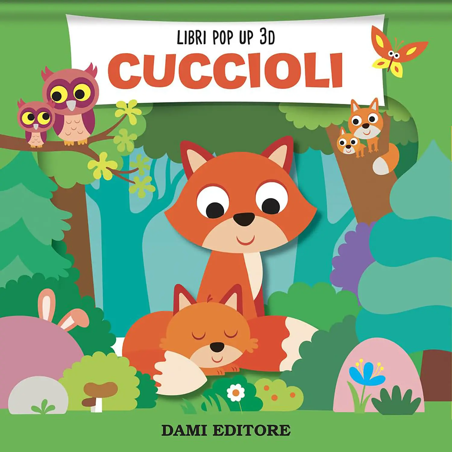 Cuccioli - Libro Pop-Up 3D per Bambini - Prima biblioteca