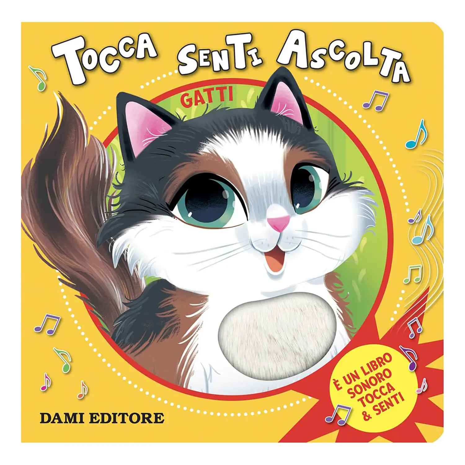 Libro Tattile Sonoro Tocca Senti e Ascolta - Gatti - Prima biblioteca
