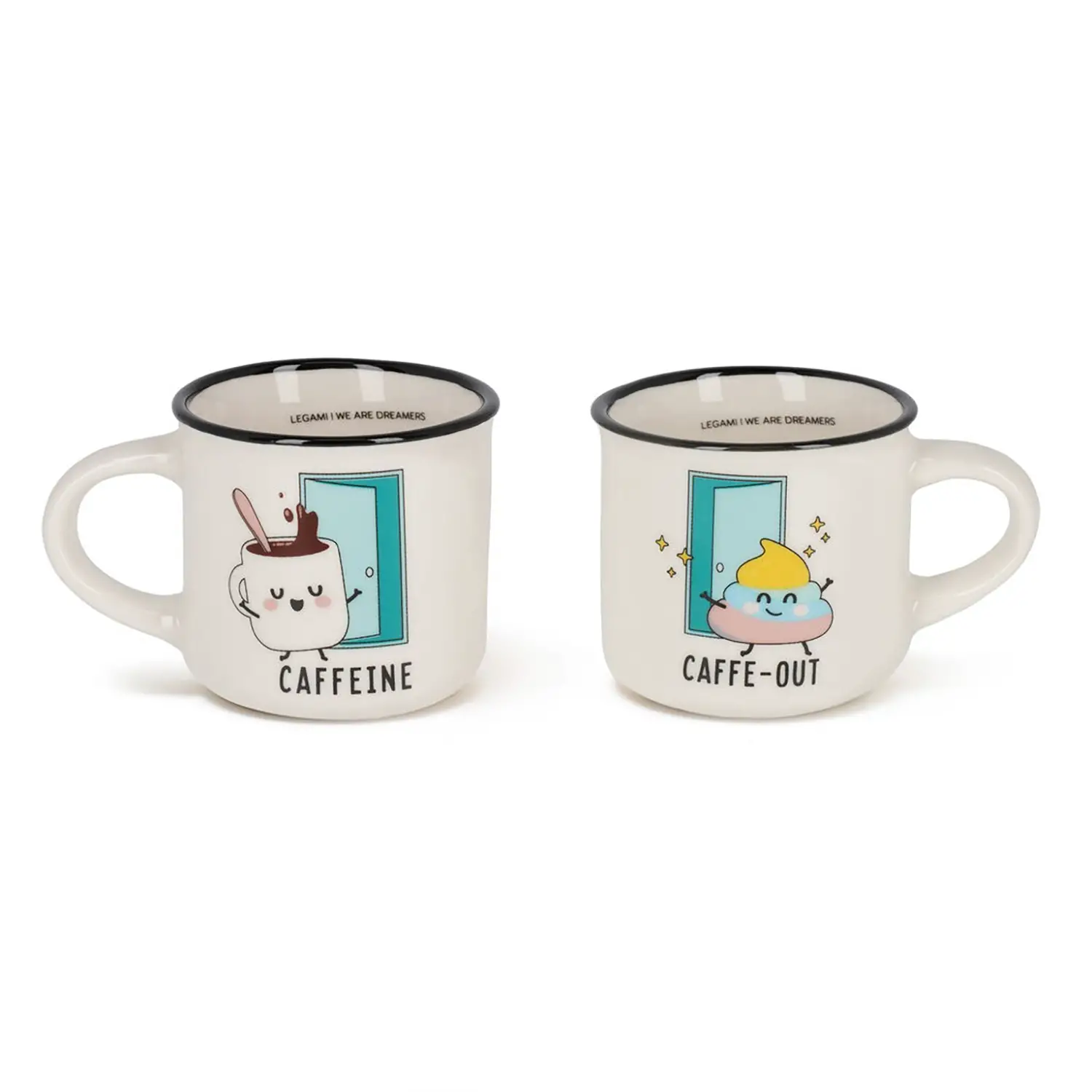 Legami - Expresso Per Due Set Tazzine Da Caffè Caffein - Caffeout - legami