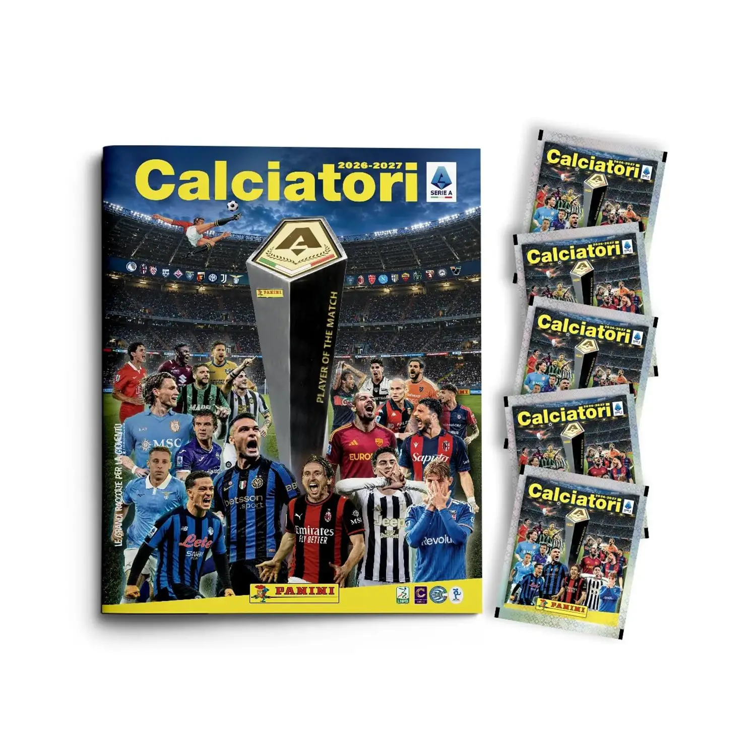 Album Calciatori Panini 2026/2027 Starter Pack con 5 Bustine Di Figurine - action figures ed accessori
