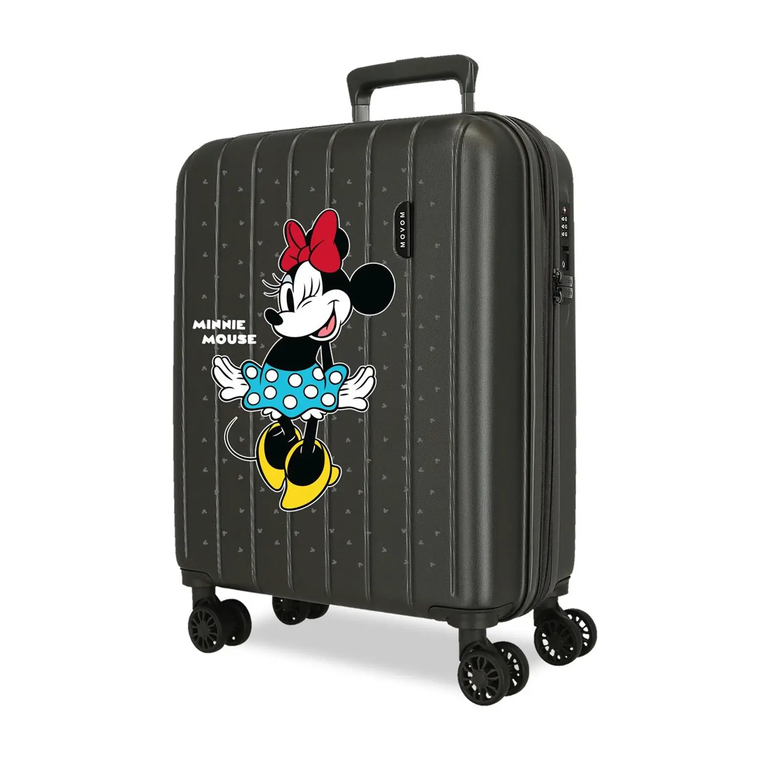 Trolley ABS espandibile 55 cm 4 ruote Minnie Line Antracite Disney - valige e borse da viaggio