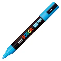 Pennarello Uni Posca Punta Media - Punta 1,8-2,5 mm - Azzurro