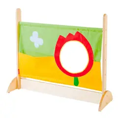 Divisorio Arcobaleno Basso Tulipano per Scuola dell’Infanzia – Separé Colorato in Legno