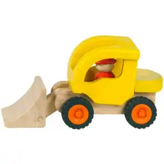Ruspa in Legno per Bambini – Giocattolo in Legno con Ruote in Gomma e Personaggio