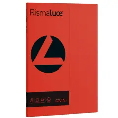 Carta Colorata Rismaluce A4 200 gr – 50 Fogli - Rosso