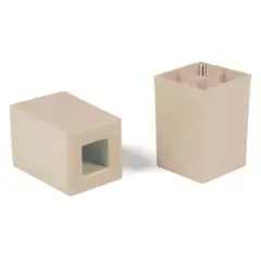 Set 4 Piedi per Mobile Nova Beige 7x7x10 cm – Piedini di Ricambio per Mobili