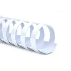 Dorsi Spirale Plastici Diametro 6mm. 100 Pezzi Bianco