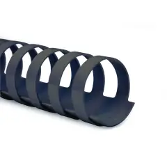 Dorsi Spirale Plastici Diametro 10mm. 100 Pezzi Nero