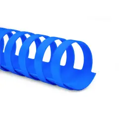 Dorsi Spirale Plastici Diametro 25mm. 50 Pezzi Blu