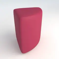 Pouf Ecopelle Ignifugo Angolare H 46 Fucsia Per Ambienti Scolastici Innovativi