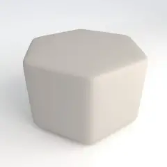 Pouf Ecopelle Ignifugo Esagonale H 46 Per Ambienti Scolastici Innovativi