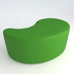 Pouf Ecopelle Ignifugo Virgola H 46 Verde Per Ambienti Scolastici Innovativi
