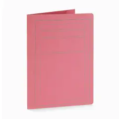 Cartelline 3 Lembi con Stampa 50Pezzi Rosso Gr190